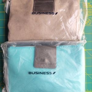 Two unused AIr France business class amenity kits